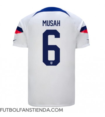 Estados Unidos Yunus Musah #6 Primera Equipación Mundial 2022 Manga Corta